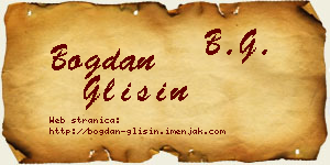 Bogdan Glišin vizit kartica